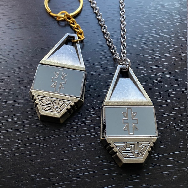 Reliability Metal Digimon Tag, Digimon Crest, Reliability Digimon Crest, Digimon Crest Key chain,  Digimon Cosplay, Reliability Crest