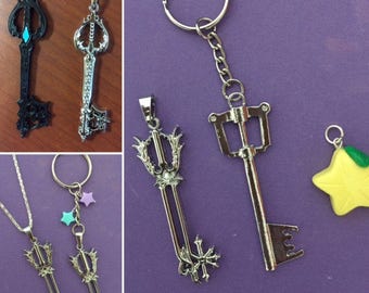 Kingdom Hearts Keyblade necklace, Kingdom Hearts Oathkeeper, Necklace, Oathkeeper Key Chain, Ultima keyblade, Oblivion keyblade