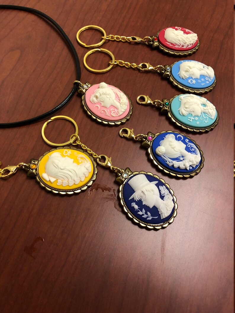 Sailor Moon Cameo Sailor Moon Cameo Necklace Sailor Moon Key image 4