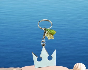 Kingdom hearts crown, Sora’s crown keychain, Keyblade charm, kingdom hearts gift, kingdom hearts crown keychain