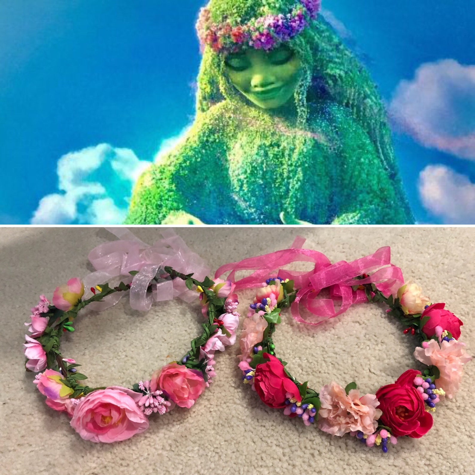 Moana Te Fiti Flower Crown Te Fiti Cosplay Te Fiti Costume image 1.