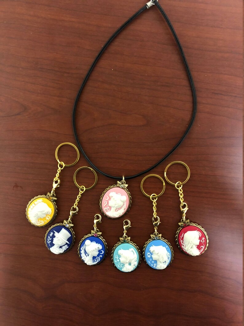 Sailor Moon Cameo Sailor Moon Cameo Necklace Sailor Moon Key image 1