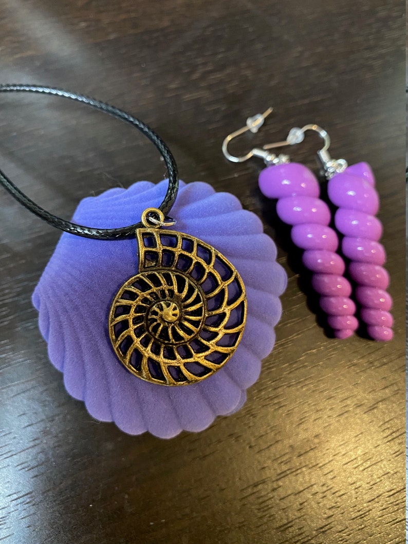 Ursula Necklace Uma Necklace Ursula Necklace and Earring Etsy