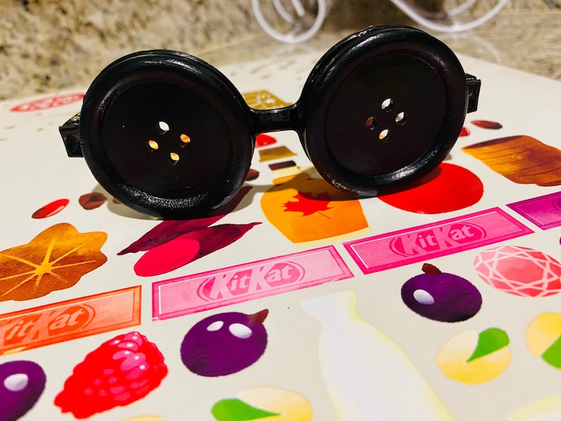 Coraline Button Glasses Coraline Eyewear Coraline Button Etsy