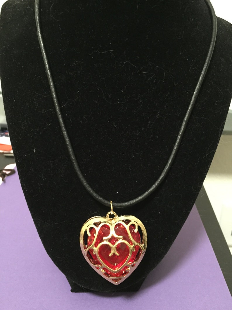 zelda breath of the wild heart container necklace zelda breath of the wild heart container necklace