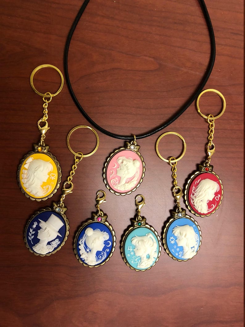 Sailor Moon Cameo Sailor Moon Cameo Necklace Sailor Moon Key image 5