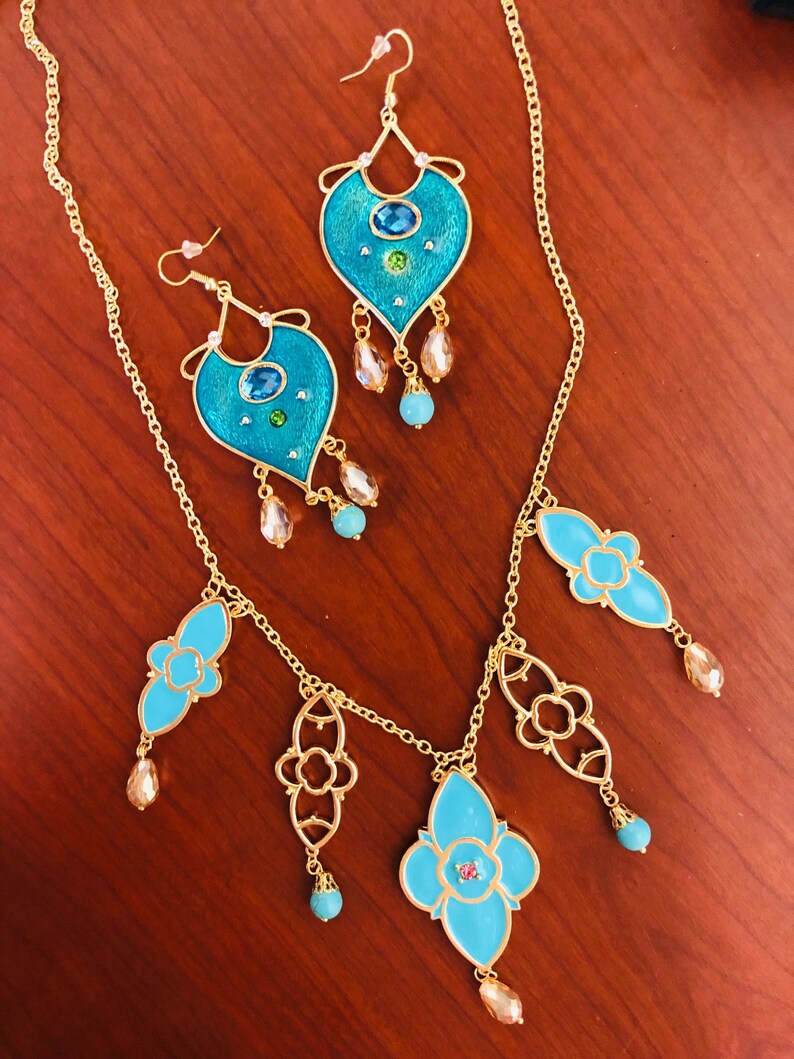 Live Action Princess Jasmine Necklace Princess Jasmine Etsy