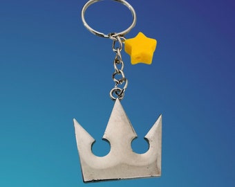 Kingdom hearts crown, Sora’s crown keychain, Keyblade charm, kingdom hearts gift, kingdom hearts crown keychain