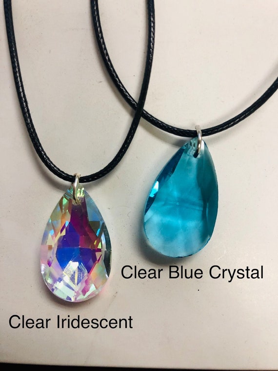 CosInStyle Necklace for Yui Genuine 925 Sterling Silver Heart Pendant with Crystal Glass Stone