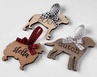 Custom Dog Cat Pet Silhouette Ornaments