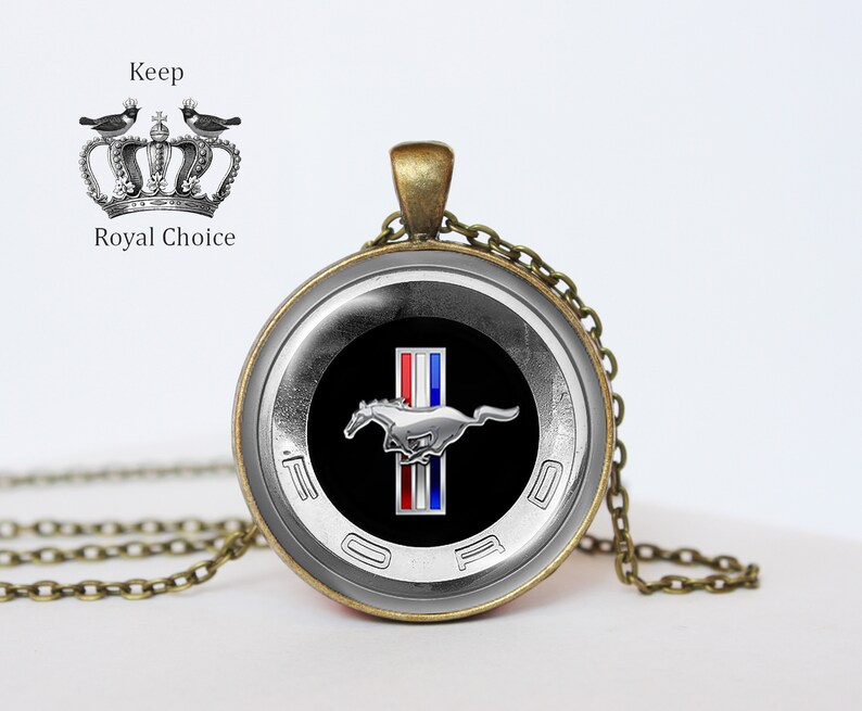 Necklace for him driver gift Car lover gift Pendant Art Gifts for Her Mustang Necklace