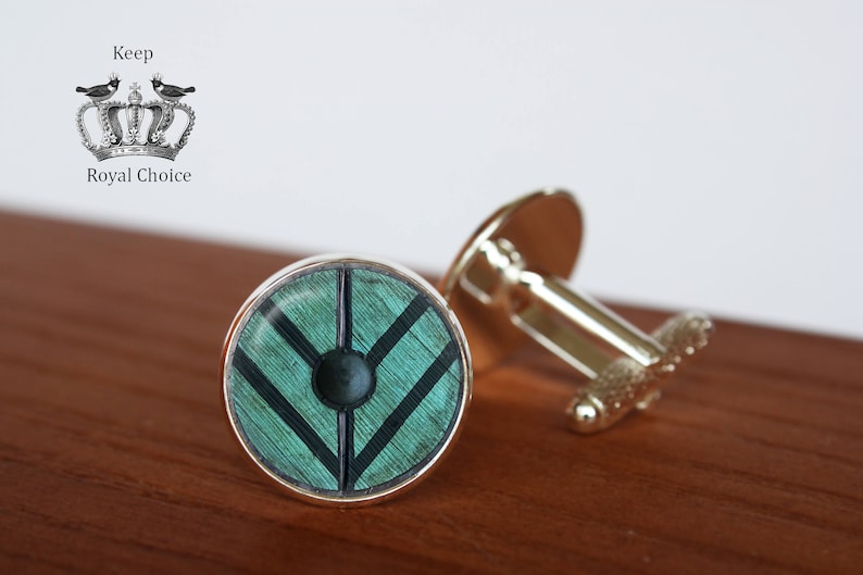 gift for dad Vikings inspired Shield Maiden pair of cufflinks Personalized Men Wedding Jewelry Lagertha Shield cuff links,Tie clip