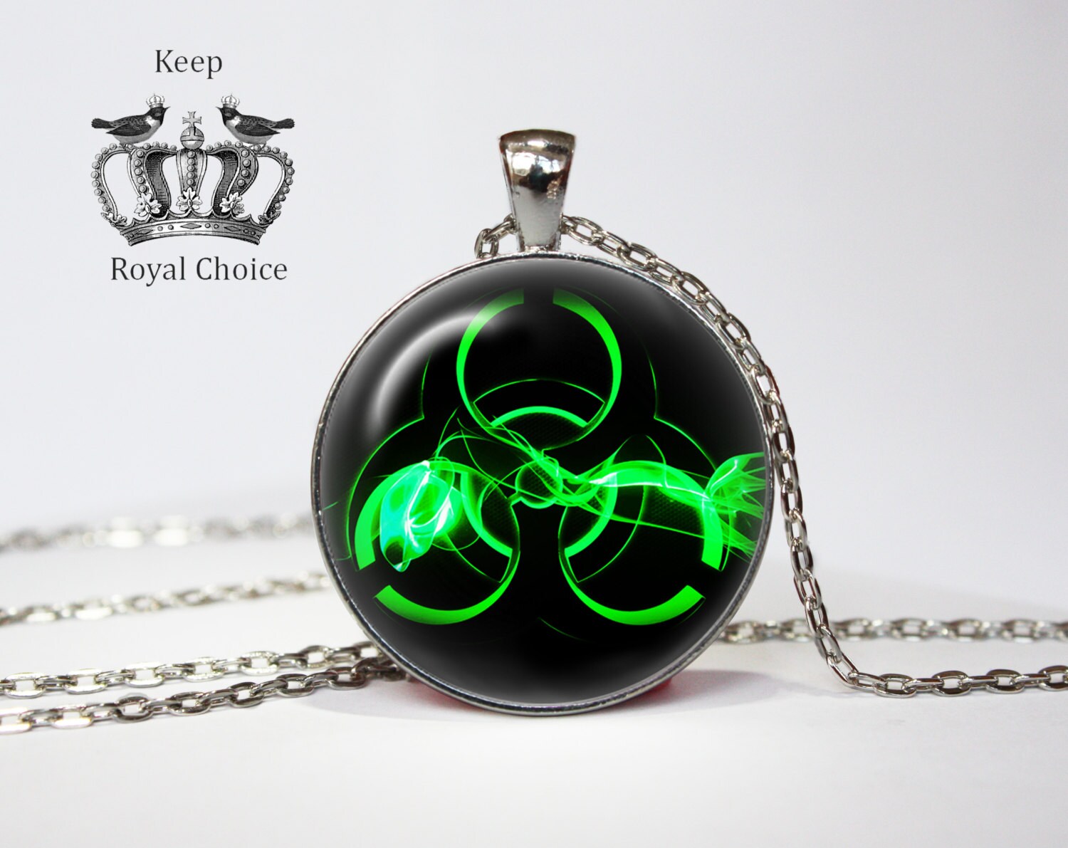 Biohazard Necklace Biohazard Toxic Pendant perfect gift Etsy