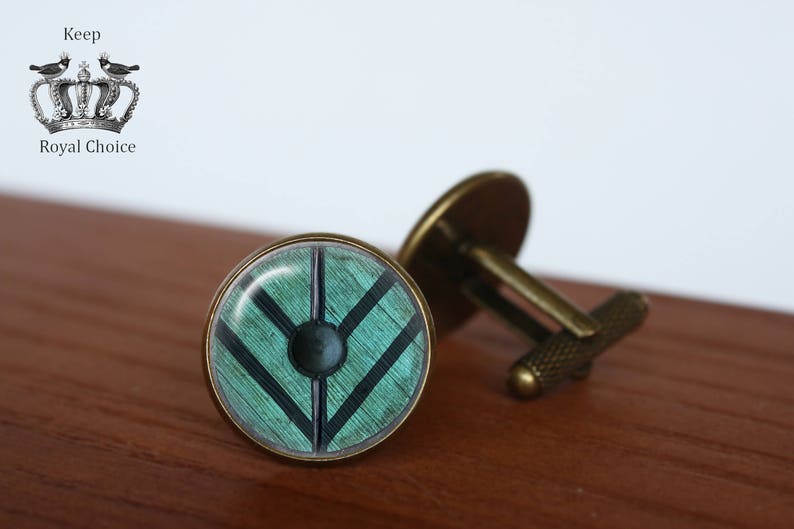 gift for dad Vikings inspired Shield Maiden pair of cufflinks Personalized Men Wedding Jewelry Lagertha Shield cuff links,Tie clip