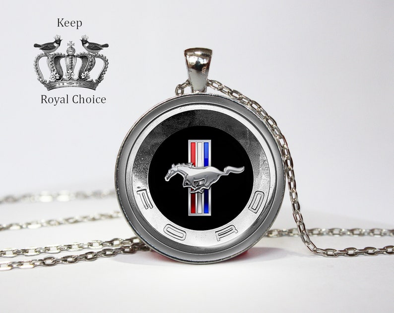 Necklace for him driver gift Car lover gift Pendant Art Gifts for Her Mustang Necklace