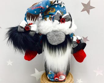 Handmade Winter Gnomes, Festive Christmas Home Decor Accent, Holiday Tier Tray