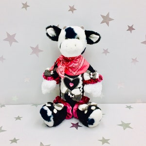 Cow Plush Toy, Cow Decor Gifts, Black White Cow, Decor for any Room, Cute Stuffed Animal, Kids Room Decor, Kitchen Cow, Gift for Farmers