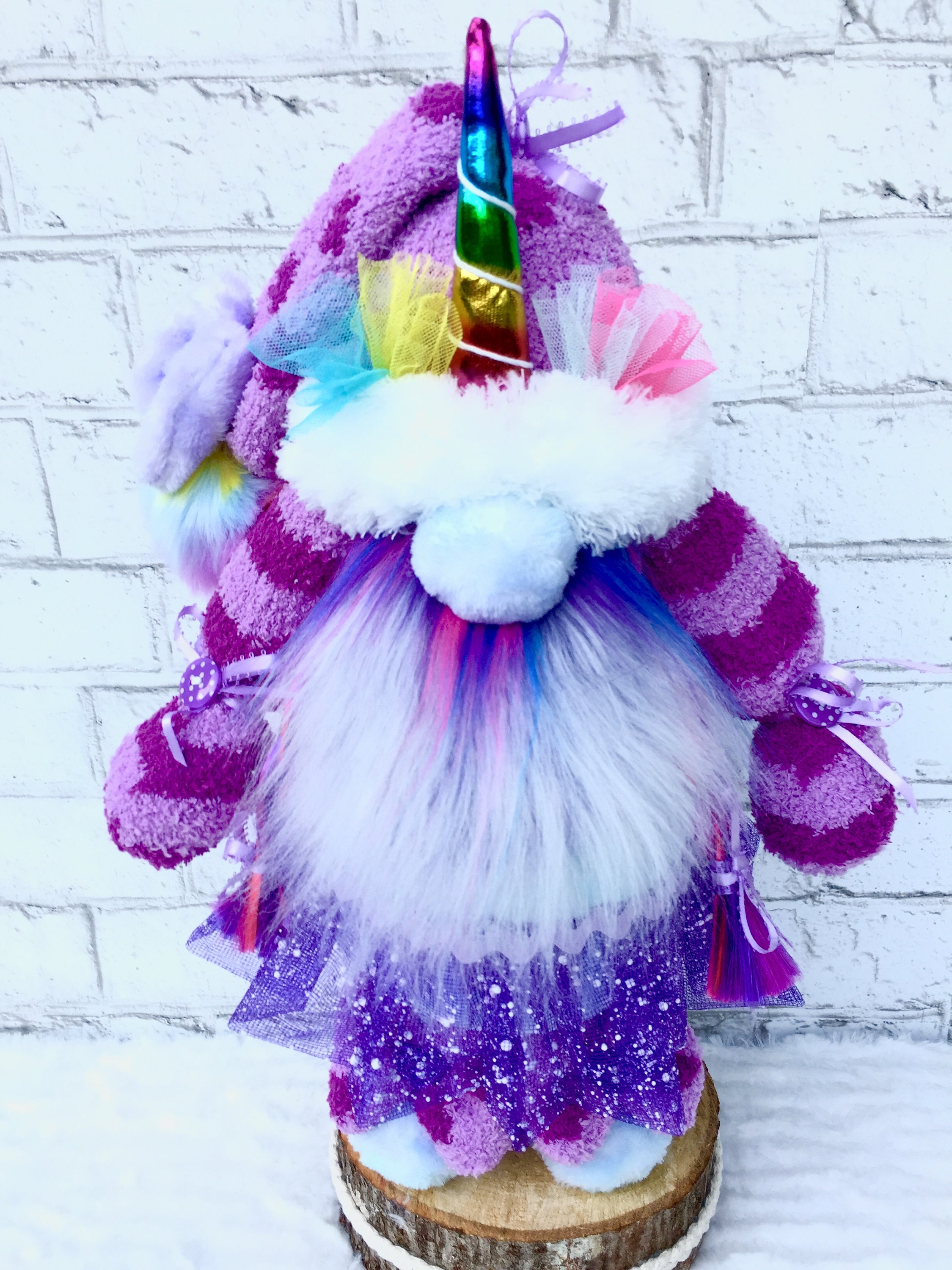 Unicorn Gnome Unicorn Party Decor Rainbow Gnome Baby Girl Etsy