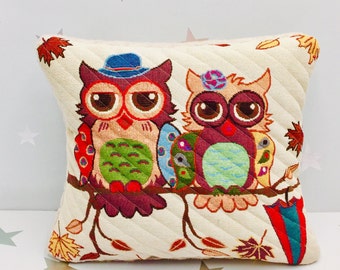 Pillow Decor Ideas, Owl Decor, Dorm Room Accent, Owl Accessories, Animal Pillow, Moms Day Present, Rectangle Shape, Pillow Accessories