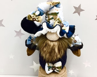 Handmade Winter Gnomes, Festive Christmas Home Decor Accent, Holiday Tier Tray