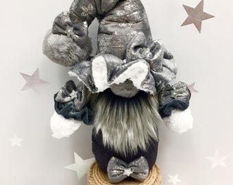 Handmade Winter Gnomes, Festive Christmas Home Decor Accent, Holiday Tier Tray