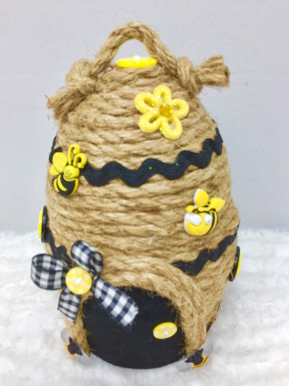 Honey Bee Decor for Kitchen Honey Comb Decor Bee Hive Fabric Honey Jar Bee  Decor for Home Summer Tiered Tray Yellow Decor Bee Tiered Tray 