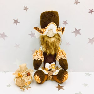 Autumn Gnomes, Fall Gnomes, Gnome Decor Gifts, Handmade Gnomes, Thanksgiving Decor, Gnome Plush Toy, Rustic Cottage Decor, Fall Party Decor