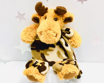 Neck Warmer, Moose Decor, Animal Pillow Kids, Rice Bag, Microwavable, Moose Gifts, Hot Cold Pack, Kids Stuffed Animals, Microwave Heat Pack