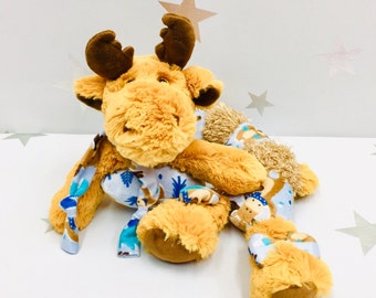 Moose Decor, Neck Warmer, Animal Pillow Kids, Moose Gifts, Pillow Decor Ideas, Kids Room Accessory, Grandchild Gifts, Unique Pillow Decor