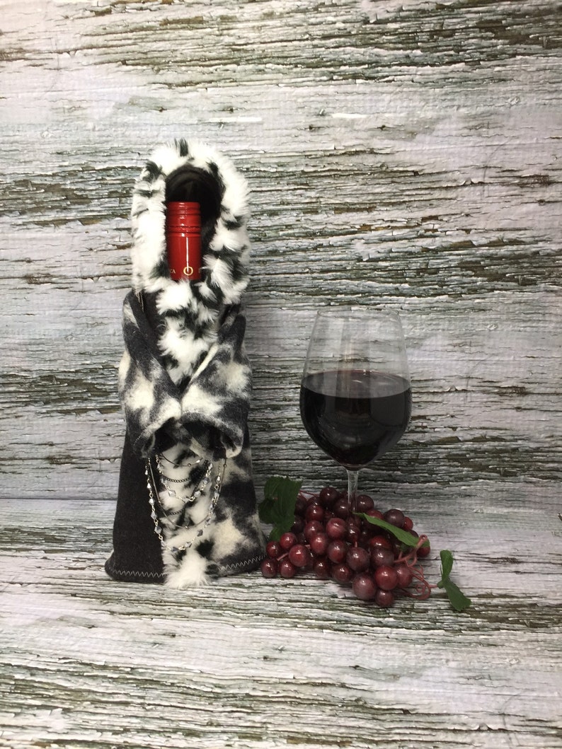 Monk Wine Bottle Cover Grim Reaper Hostess Or Housewarming Etsy