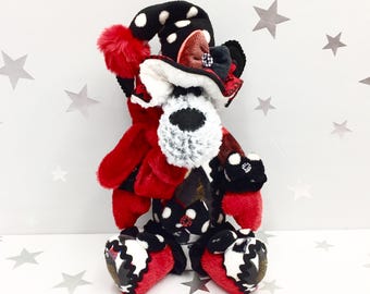 Winter Moose Plush Toy, Christmas Woodland Decor, Stuffed Animal Gifts