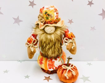 Gnome Decorations, Fall Gnomes, Thanksgiving Accent, Rustic Fall Decor, Table Top Home Decor, Fall Holiday Decor, Autumn Decorations