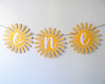 Boho Sunshine High Chair Banner, One Highchair Banner, Sun Cake Topper, Sunshine Birthday, 1st Birthday, First Trip Around The Sun Banner