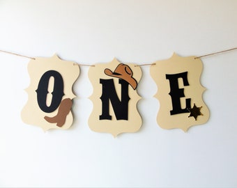 My First Rodeo High Chair Banner, Wild West Birthday Party, Cowboy Highchair Banner, Western Birthday Decor, How the West was One