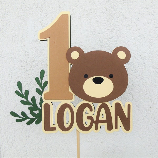Bear Cake Topper - Etsy
