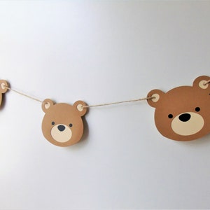 Bear Baby Shower, We Can Bearly Wait, Bears Garland, Bear Party Decoration, Cute Bear Banner, 1st Birthday Party Decoration