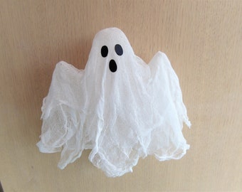 Hanging Ghost, Halloween Decor, 3D Floating Ghost Ornament, Halloween Mantel Decor, Halloween Party, Home Decor, Gauze Ghosts