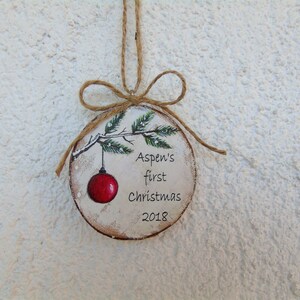 baby's first christmas ornament 2018