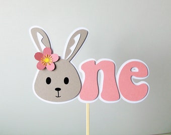 Some Bunny Is one One Cake Topper, Easter Bunny Birthday, 1st Birthday Easter, Bunny Cake Topper, Sring Birthday Party
