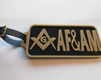PMGRed Masonic Luggage Tag PMGRed Masonic Luggage Tag