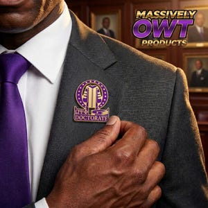 Massively OWT - Doctorate Lapel Pin - Omega Psi Phi, Fraternity Gift, RQQ, 1911, Probate Gift, Neophyte Gift, 