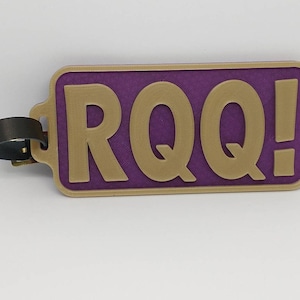 Massively OWT - Omega Psi Phi &quot;RQQ&quot; Luggage Tag -  Omega Psi Phi, fraternity Gift, Que Dawg, Dog 46, RQQ, 1911, Probate Gift