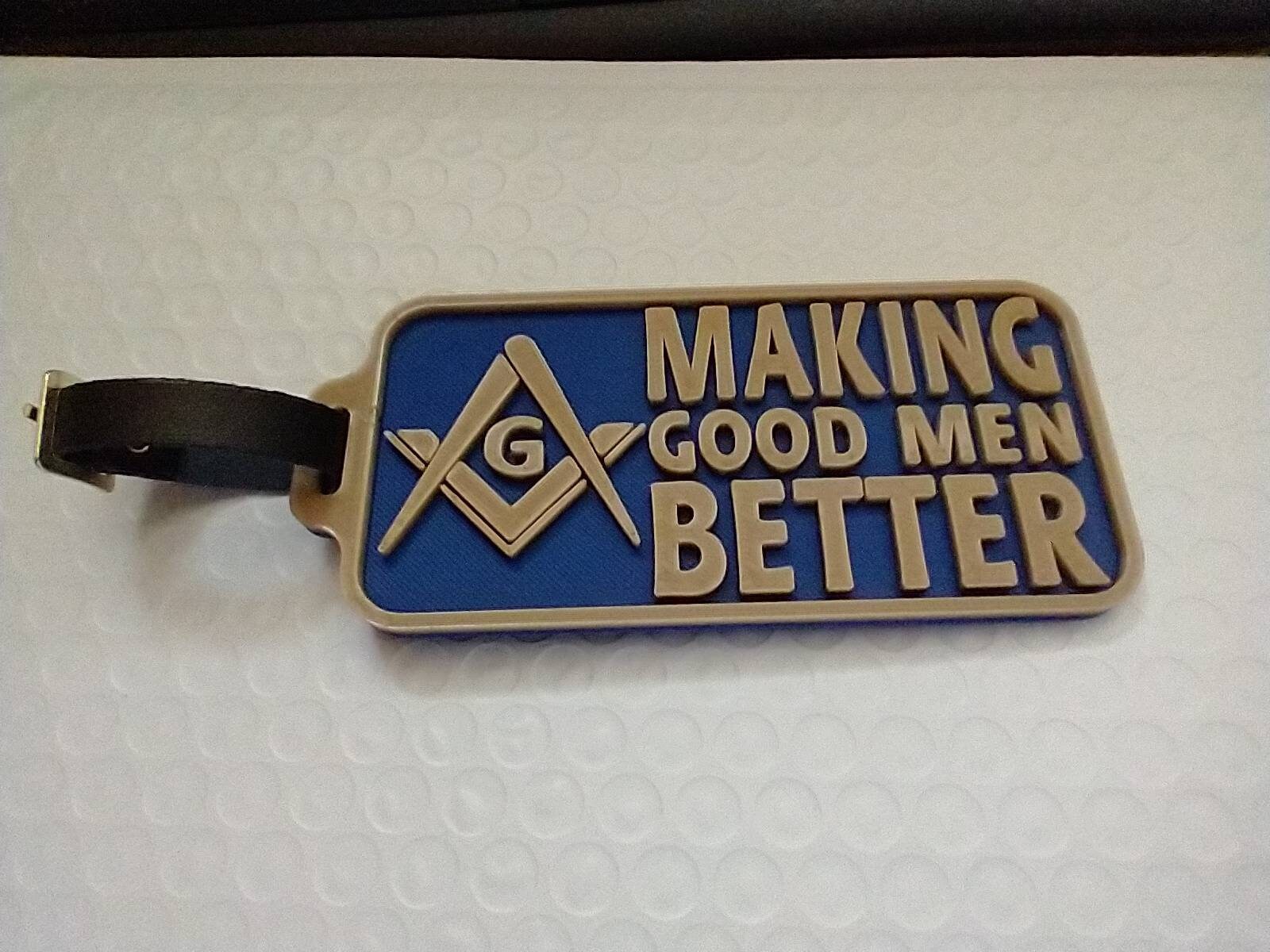 Masonic Luggage Tag Making Good Men Better Traveler - Etsy