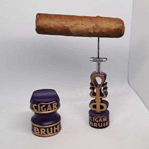 Massively OWT - Cigar Bruh Cigar Rest and Nubber Set -  Omega Psi Phi, Fraternity Gift, Que Dawg, Dog, RQQ, 1911, Probate Gift, Neophyte
