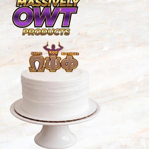 Massively OWT - "Omega Psi Phi hooks up" Cake Topper -  Probate Gift, Omega Psi Phi, ROO, Eleven, Gift, Neophyte, 