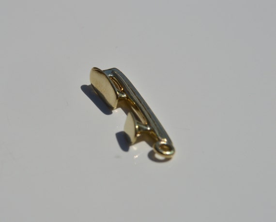 14k vintage skate charm, Skate Charm, Gold ice sk… - image 9