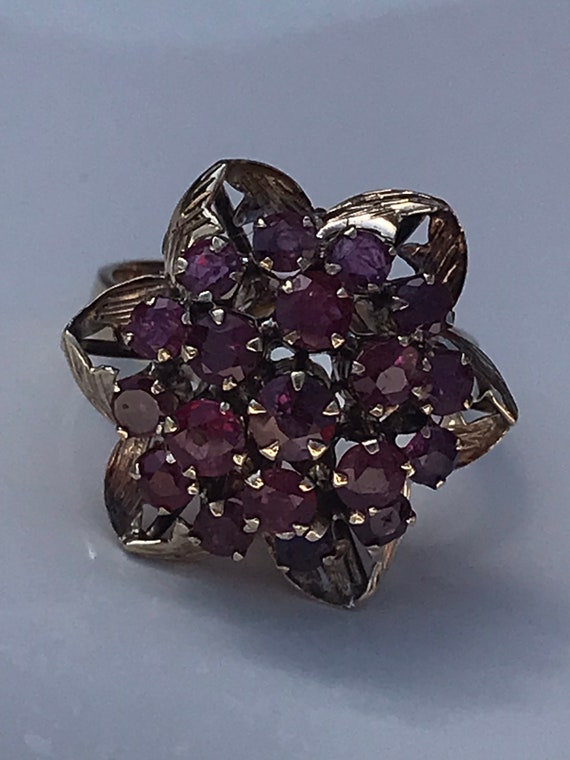14k ruby domed ring, vintage ruby ring, large rub… - image 7