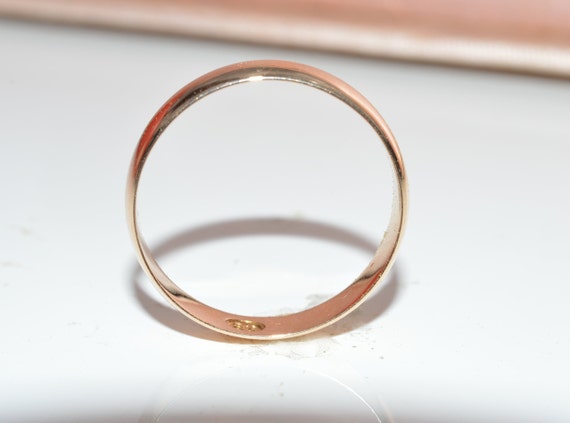 18 k wide gold band, wedding band, gold wedding b… - image 3