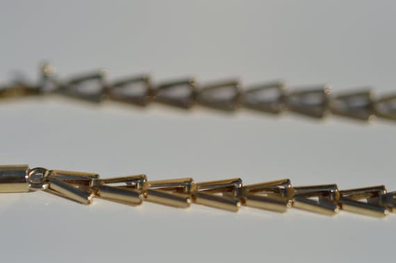 10k sapphire bracelet, vintage gold sapphire brac… - image 7