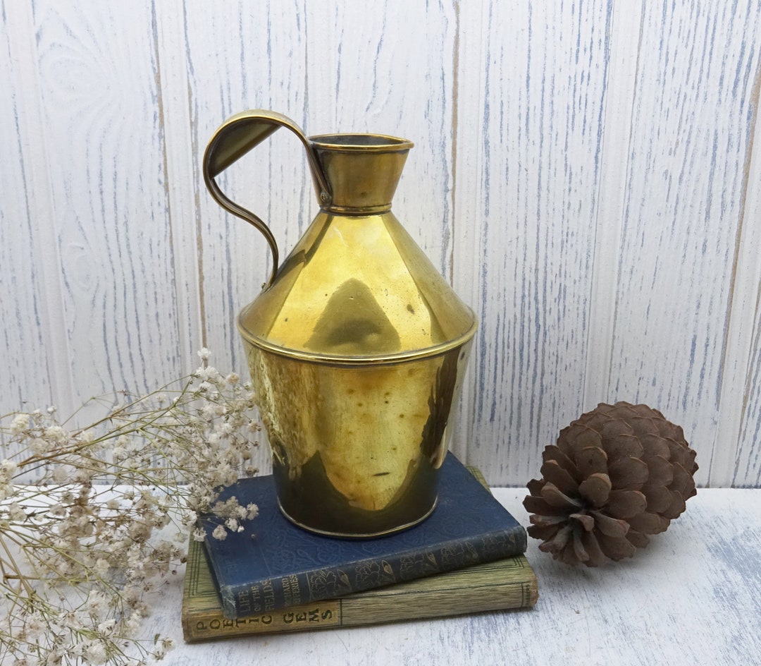 Antique Brass Jug by Henry Loveridge & Co, Merridale Works